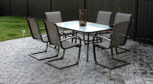 Backyard Concrete Stamping in Mission Viejo