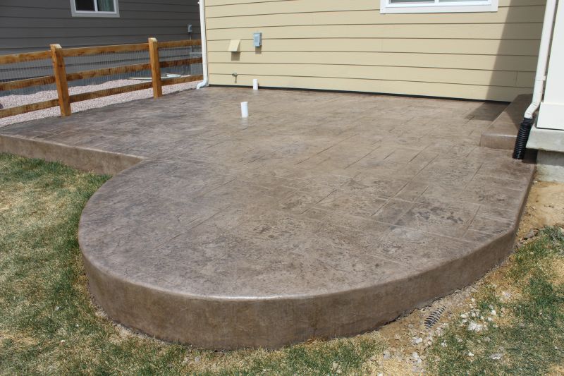 Backyard Concrete Stamping